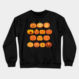 Cute Halloween Pumpkins. Crewneck Sweatshirt